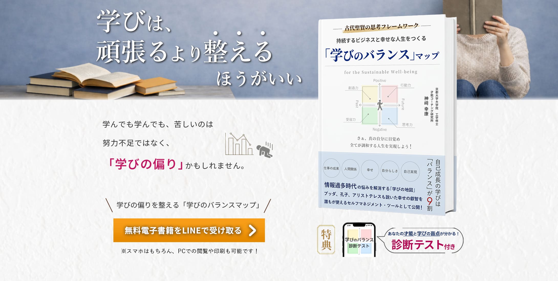 学んでも学んでも、苦しいのは努力不足ではなく、「学びの偏り」かもしれません。学びの偏りを整える「学びのバランスマップ」